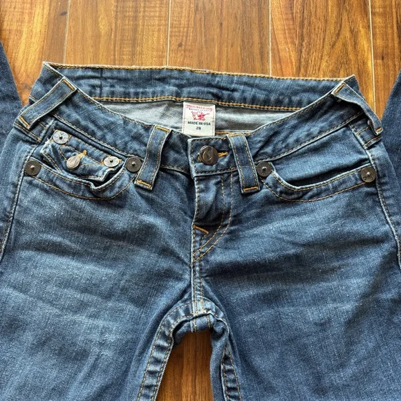 Y2K True Religion Low Rise Jeans | Size 26 - Picture 3 of 15